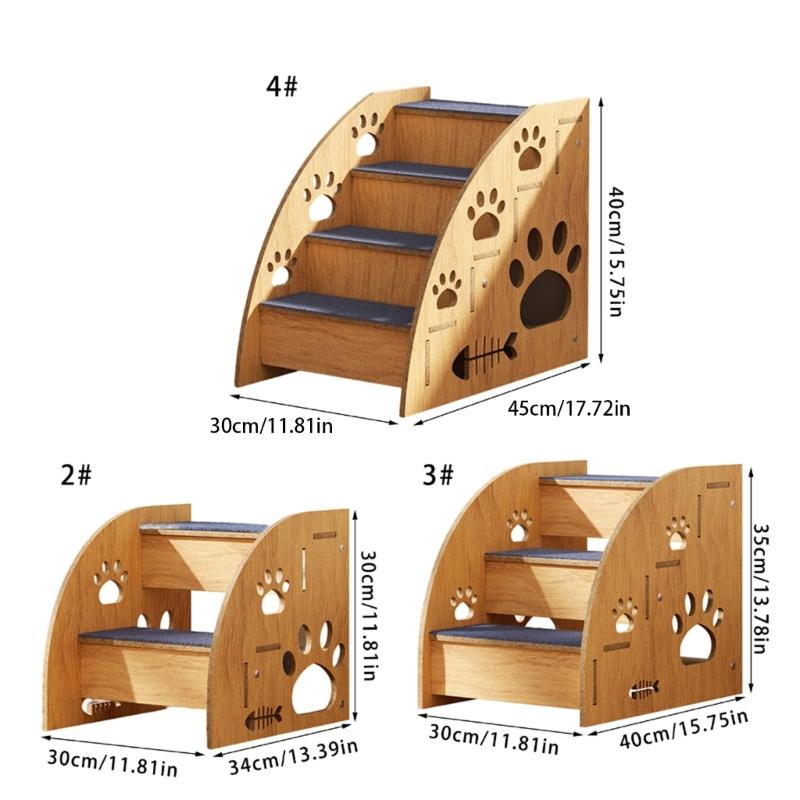 Wooden Pet Steps Stairs For Easy Access To High Place Couch Bed For Small Dog Cats And Senior Pet Climbing Supporter