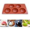 5 Cavity Extra Large Semi-sphere Silicone Mold, 3 Pack Mold for Making Chocolate, Cake, Jelly, Cupola Mousse