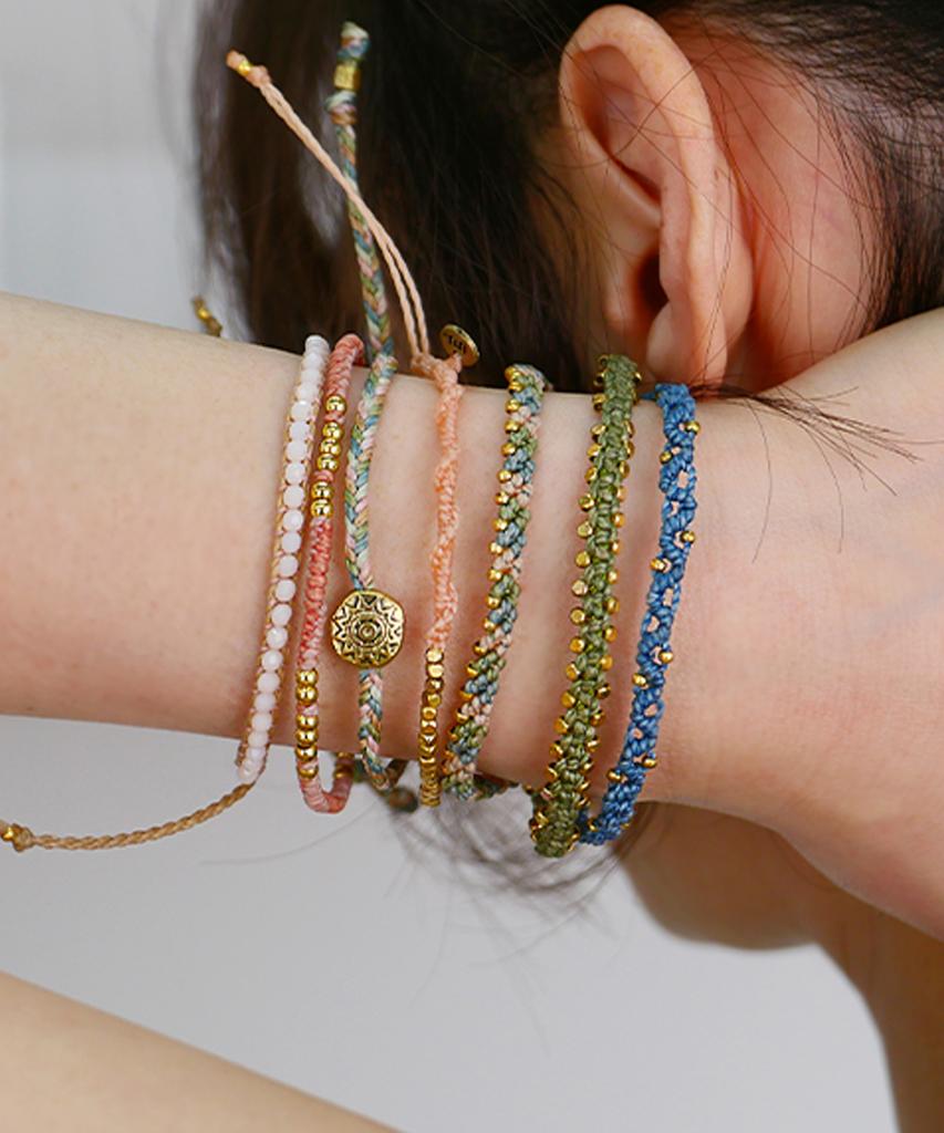 Wakami Summer Morning Earth 0604-50 Knot Bracelet