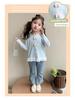 Girls' Autumn 2025 Lace Trim Long Sleeve T-Shirt with Bow
