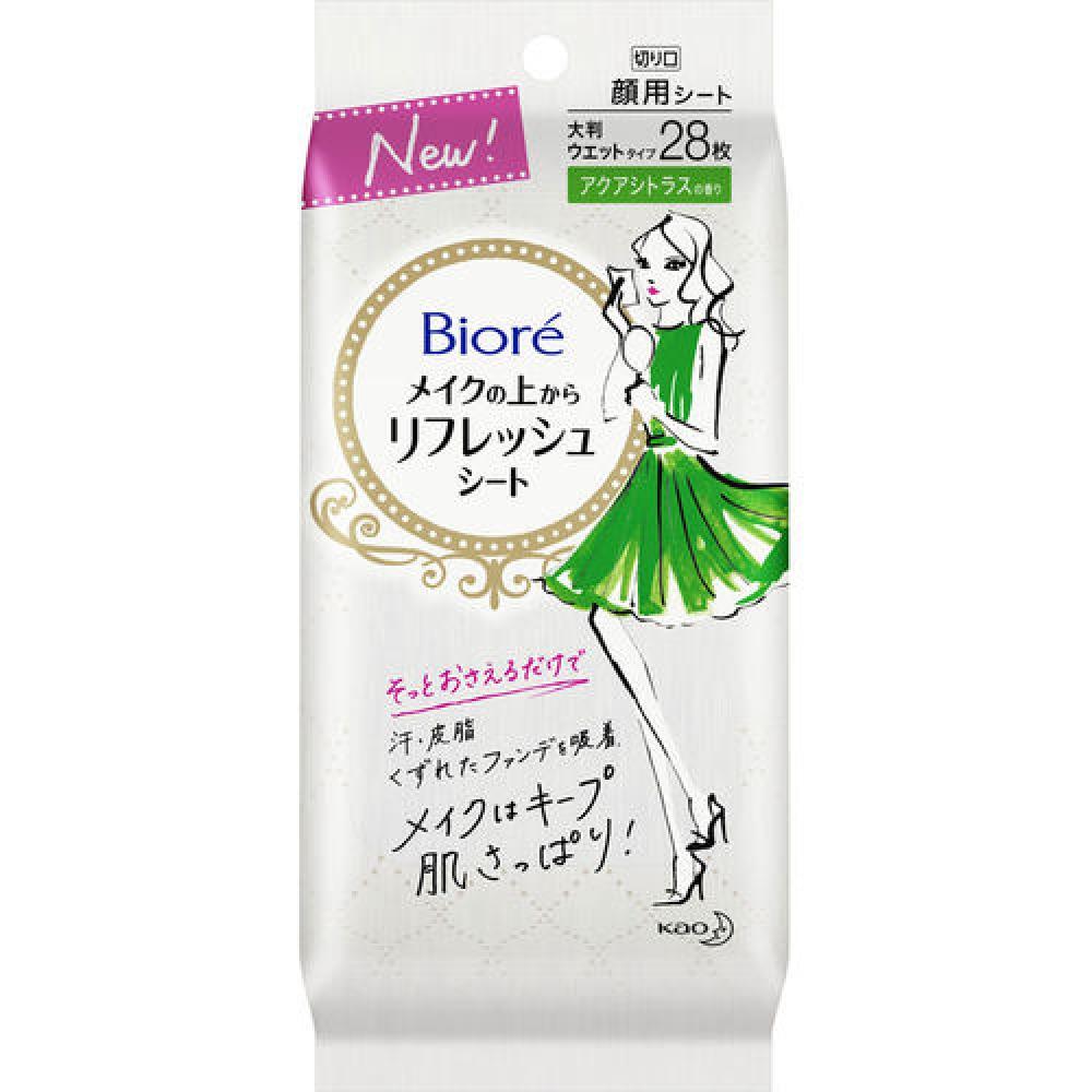 

Biore Makeup Top Refresh Sheet, цитрусовые, 28 листов (131 мл)