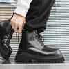 Fashion New autumn winter men's leather shoes Retro and high-quality minimalist styles business and work Daily office Thick soled boots