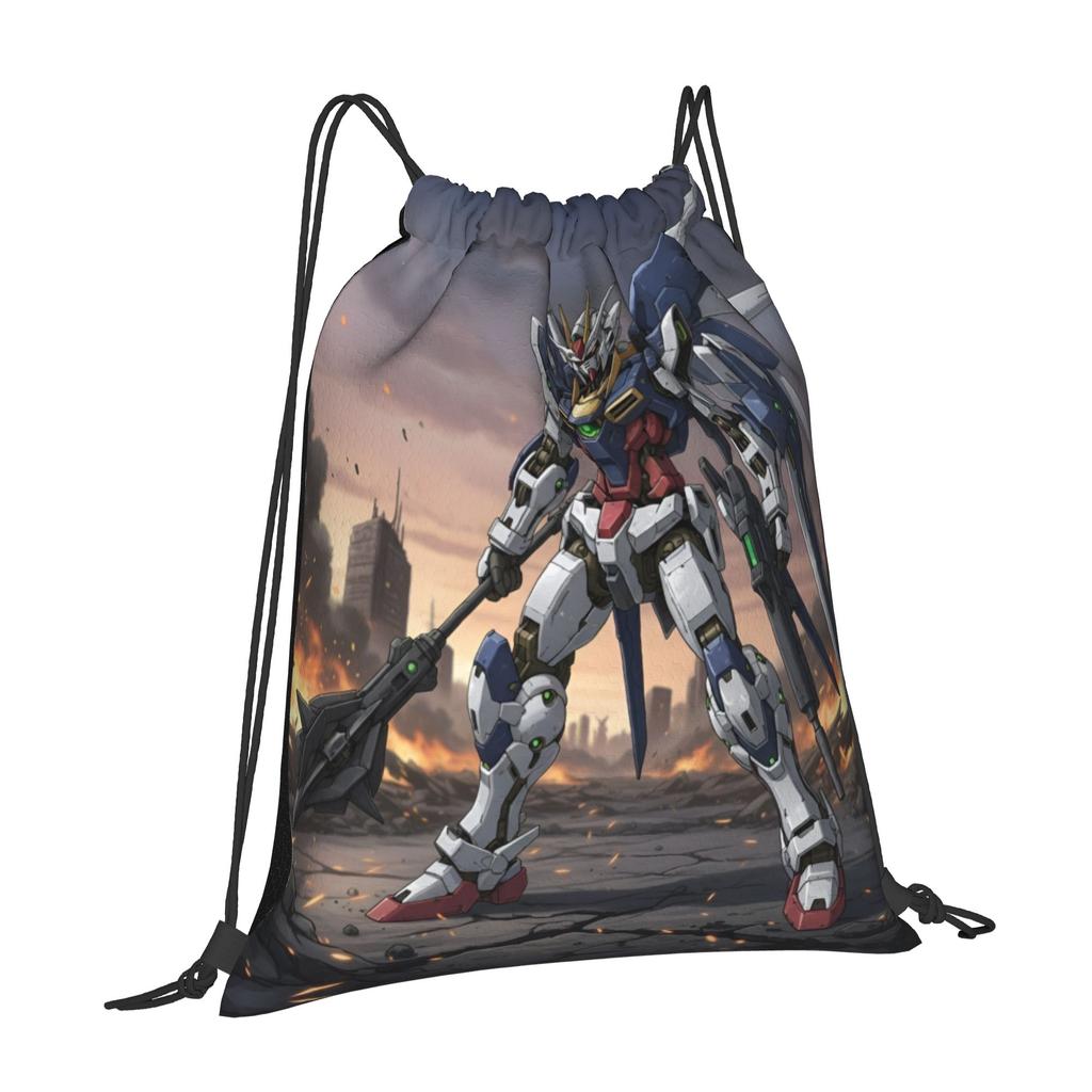 Custom Gundams Drawstring Bag Men Women Foldable Sports Gym Sackpack Anime Shopping Backpacks