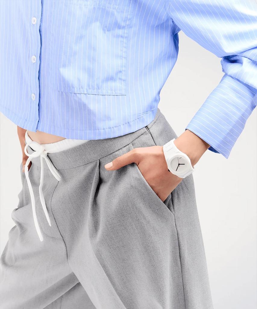 Authorized Distributor D1 Milano Unisex Watch CEBU02 Ceramic Pure White 37mm [D1 MILANO] Men's