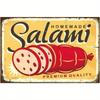Funny Salami Metal Tin Sign Retro Wall Decor 20x30cm