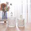Small Cylindrical Transparent Glass Candy & Storage Box