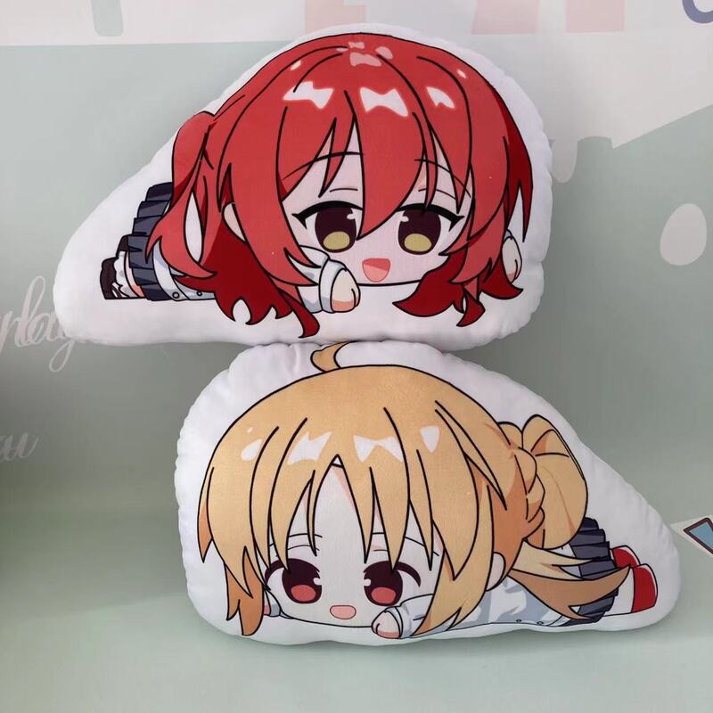 The Bocchi Rock Plush Anime Pillow Pendant Stuffed Doll Print Cushion Chain Key