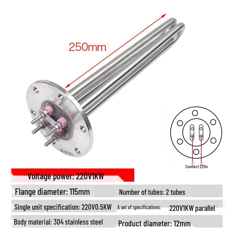 

Фланцевый электронагреватель из нержавеющей стали