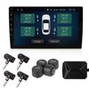 Car Accessories With 4 Sensors Tire Pressure Monitoring System USB Android Car TPMS Android Navigation Alarm System Wireless Transmission TPMS