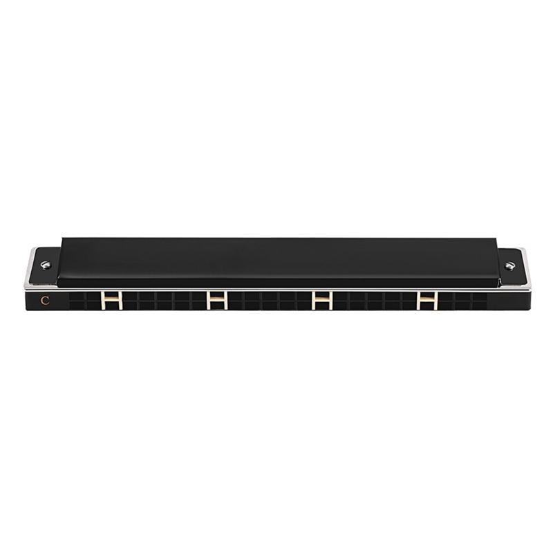 24-Hole Professional Harmonica for Beginner, Diatonic Double Tremolo Harmonica Fit for Adults Music Student Teacher Gift