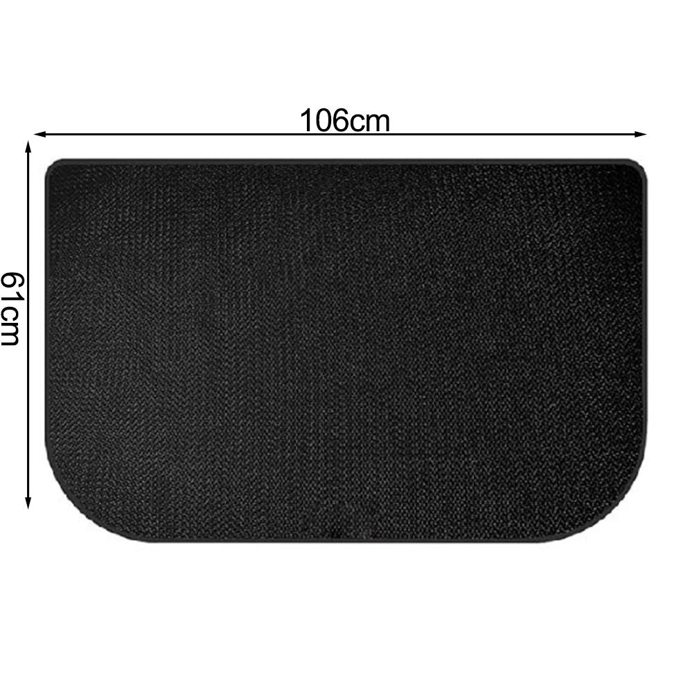Silicone fireproof fireplace mat half circle shape insulated floor protection for stoves grills indoor fire pits