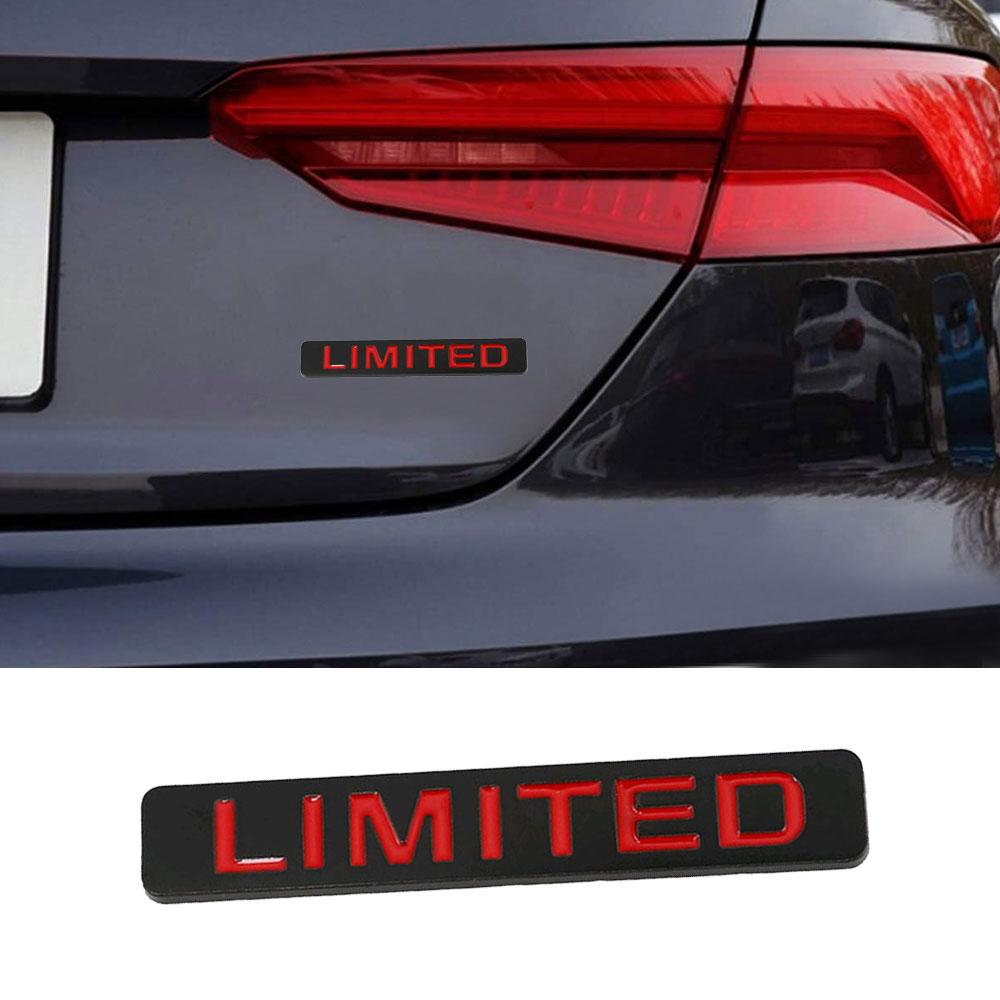 Adhesivo Metálico 3D Edición Limitada Coche Auto Emblema Insignia Adhesivo Calcomanía Emblema Cromado Parachoques de Puerta Maletero Adhesivo para Estilo de Coche