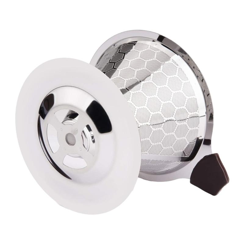 Permanent Stainless Steel Coffee Filter Screen Paperless Hand Brewed Mesh Strainer for Home Brewing Enthusiasts