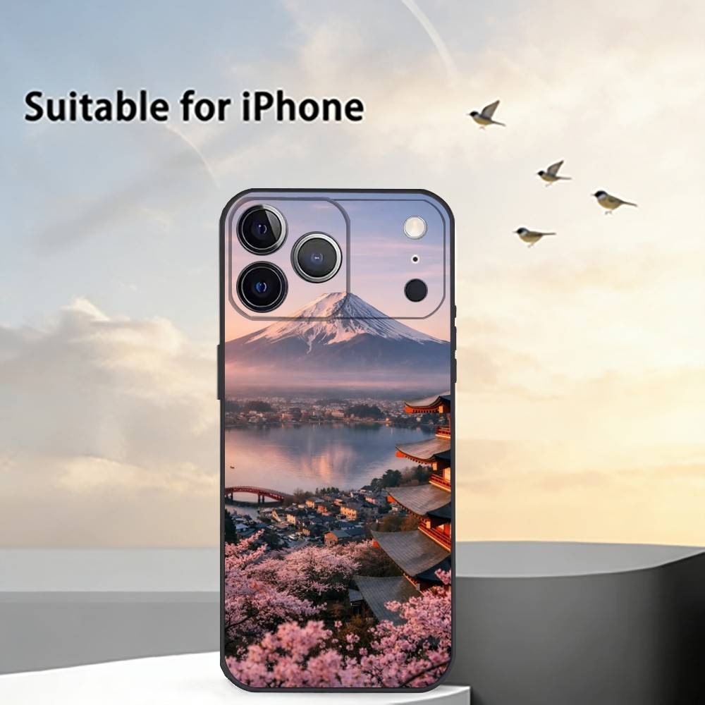 Landscape A-Art Phone Case Silicone Soft For IPhone 17 16 15 14 13 12 11 X XR Plus Pro Max Plus