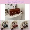Chic Retro Black And Brown Pu Crossbody Bag For Women With Stylish Small Design