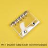 1Pcs Clear Pvc Ring Binder With Waterproof Cover Snap Closure For School Office Journaling Photo Album
