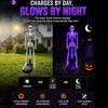 Zasilana energią słoneczną Halloweenowa Szkieletowa Wbijana W Ziemię Lampa LED Szkielet na Trawnik i Rabaty Kwiatowe