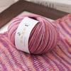 50g/ Roll Practical Gradient Color Wool Yarn Multicolor Handmade Crochet Yarn Knitting Soft Long Velvet Yarn for Blanket Scarf