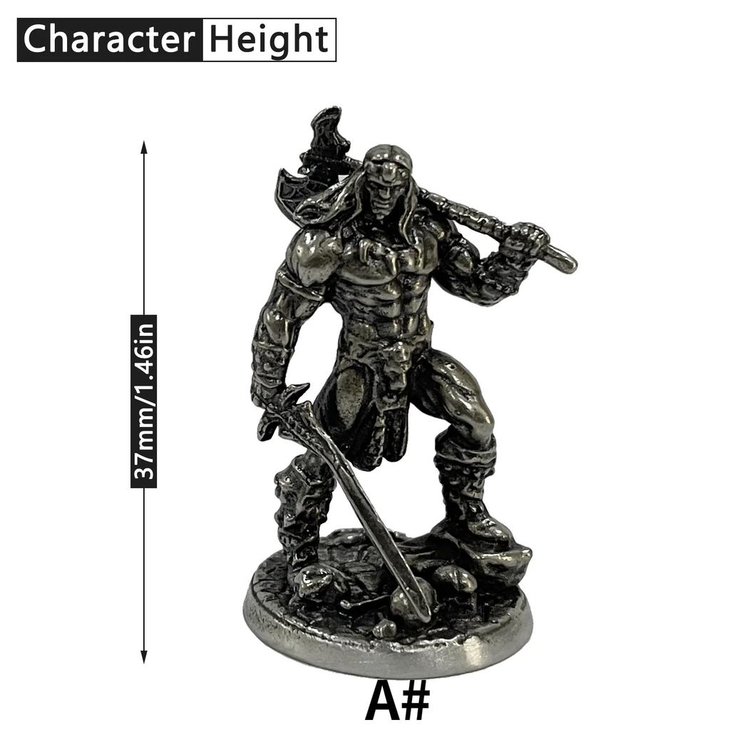 War Chess Table Game Car Ornaments Decorations Crafts Copper Undead Skeleton Soldiers Dolls Army Legion Model Figurine Miniature