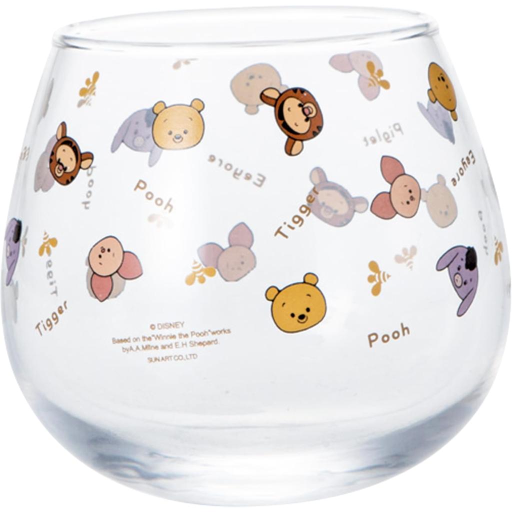 Disney the Yululun Yura Yura 9x8cm Made In Perfect As a Birthday Product San4535 "Winnie Pooh" Tumbler, Approx. 290ml, Approx. Diameter, Clear, Japan,