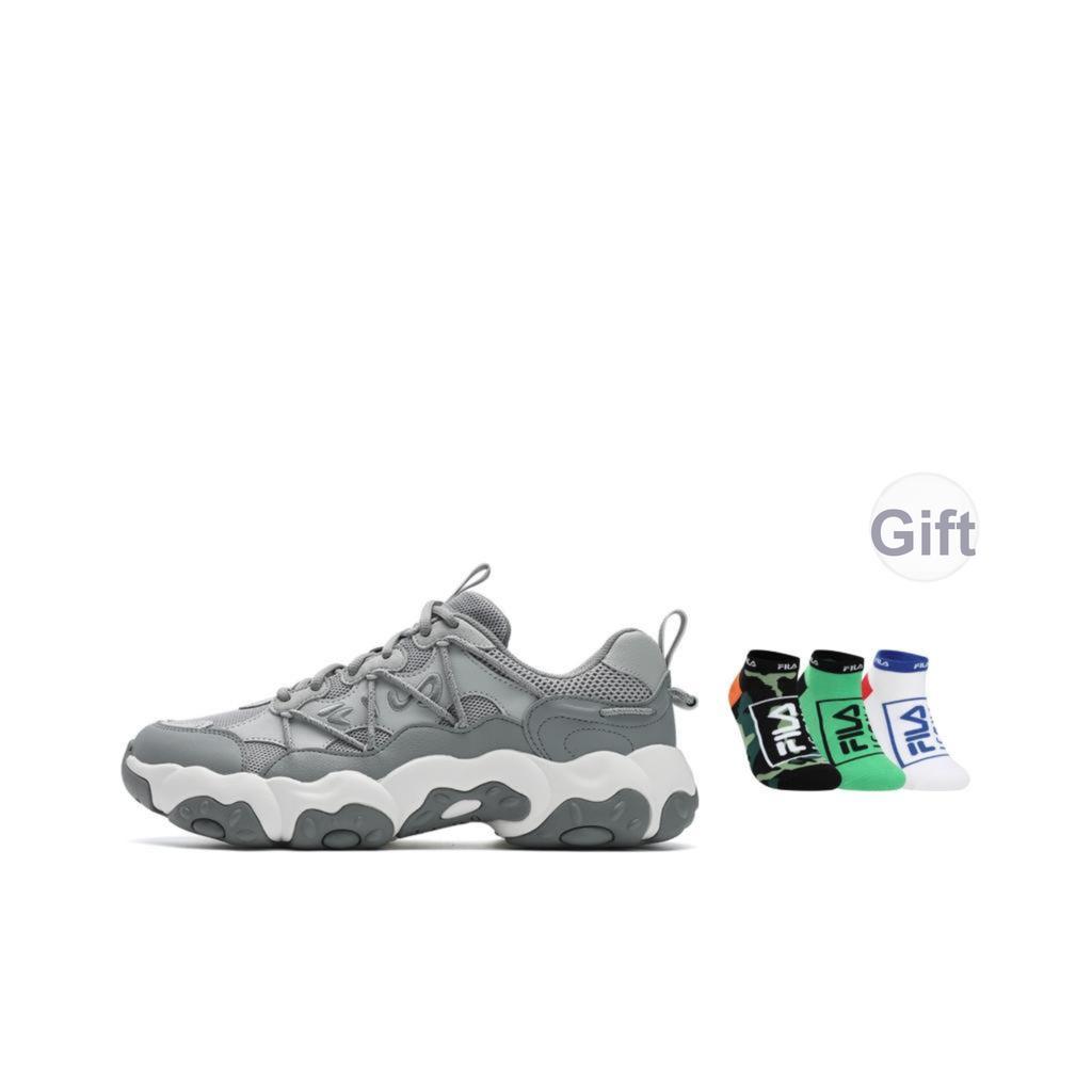 New FILA FLUID 6 Abrasion Resistant, Breathable, Lightweight Low top Running Shoes Men's Gray F12M532105FOA