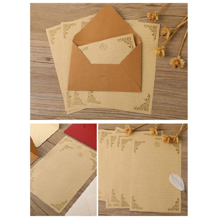 Pack Of 20 A 5 Size Texture Envelope Set In Earth Tone Classical Styles Perfect For Wedding Invitations & Greeting Card