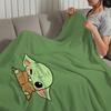 Lovely Y-Yoda Baby Cute Blanket Plush Nap Sofa Rug for Living Room Warm Office Bedroom Birthday Home Travel Kid Gifts