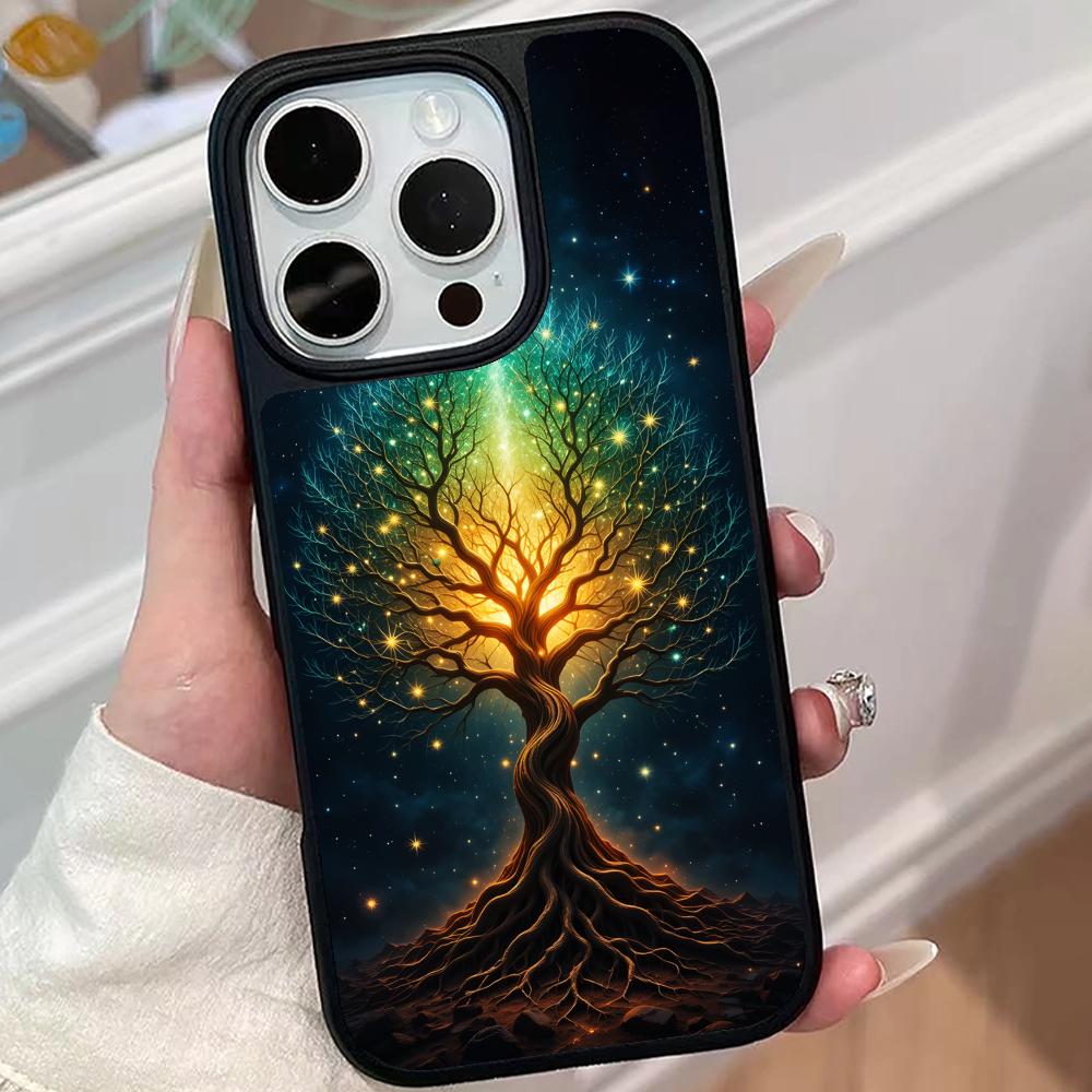 Husă telefon mobil Copacul Vieții Lumii pentru iPhone 17 16 15 14 13 12 11 Air Pro Max Plus Suprafață Mată Husă Colorată Husă Telefoane Mobile