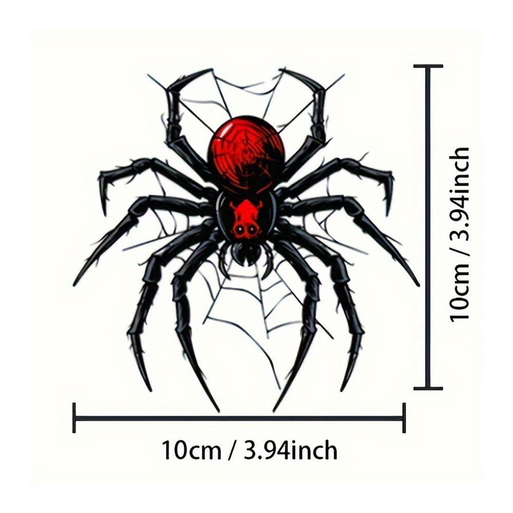 

Cartoon Car Stickers Spider Cartoon Car Decals Scary Animal Car Decals Fashionable Auto Stickers for Drivers Driving Enthusiast чорний