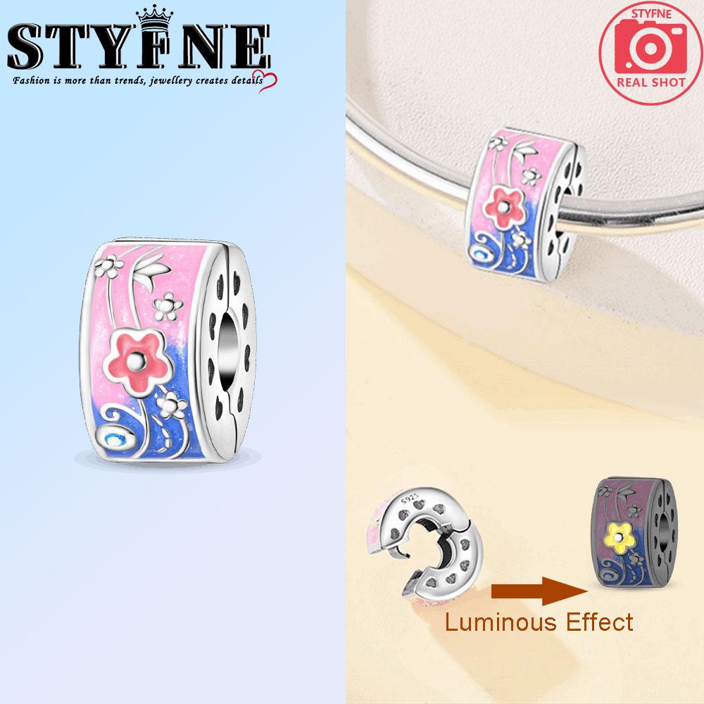 Copper Luminous Fairy Tales Dreamy Mushroom Forest Charms Beads Pendant For Original Bracelet Woman Girl Jewelry