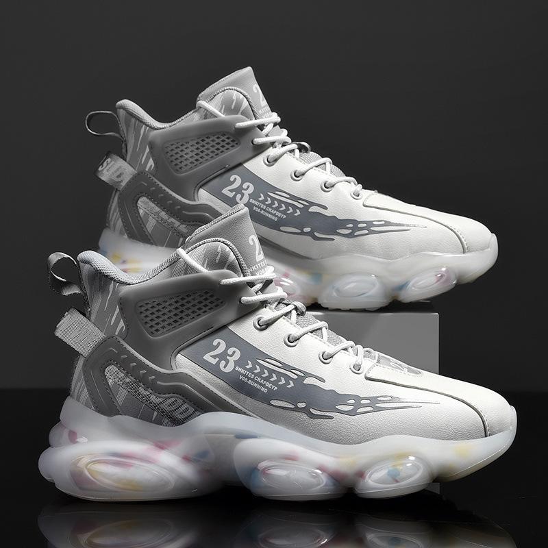 Men's Shoes Autumn and Winter Fleece Warm Casual Shoes Fashion Shoes Practical Basketball Sports Shoes Leather
