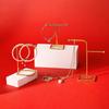 Metal Gold T-shaped Earrings Ring Necklace Watch Jewelry Shelf Jewelry Stand Counter Pendant Jewelry Organizer Display Stand