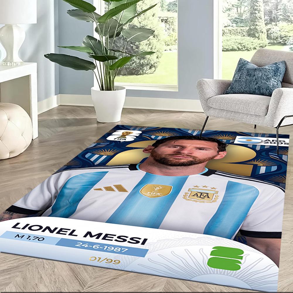 Messi 37 Carpet Perfect for Outdoor Balcony Playrooms Kitchen Antislip Carpet Anime Office Decor Perfect Gift for Valentine's Wedding Birthday
