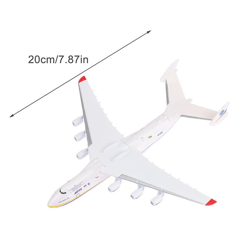 1:400 20cm Legierung An-225 Flugzeugmodell Spielzeug 8 Zoll Ukraine Bemalt Mriya Transporter Ausstellungsmodell Flugzeug für Sammlung