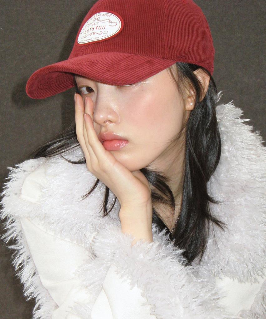 LOTSYOU Classic Corduroy Ball Cap Red