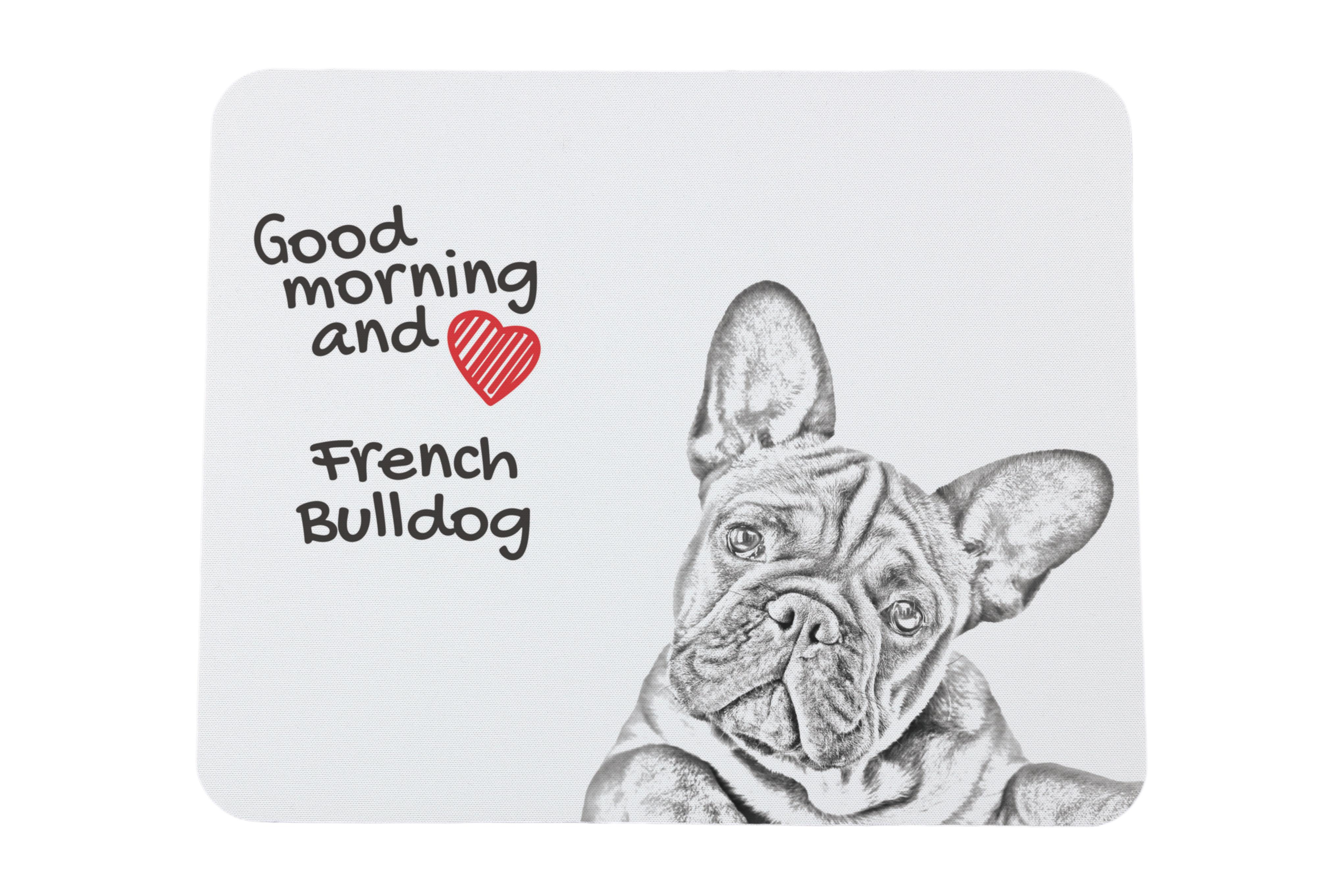 

French Bulldog, Frenchie - mouse pad with print, personalized dog-themed mouse pad, unique gadget for an office worker by Art-Dog brand