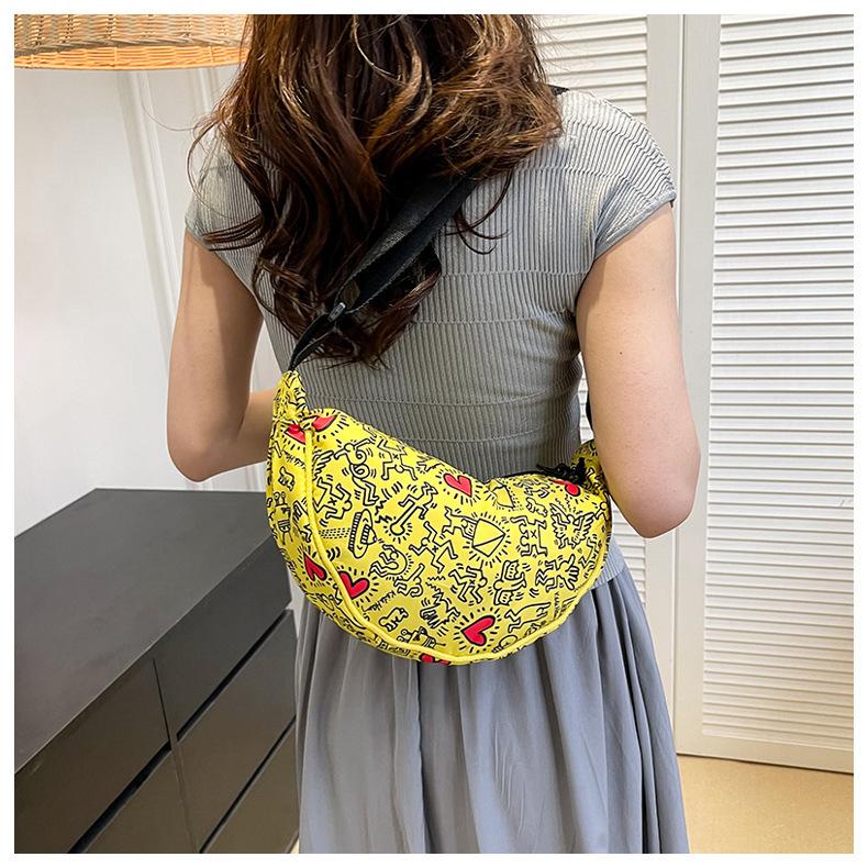 Женская сумка-портфель с принтом на молнии — фото 5