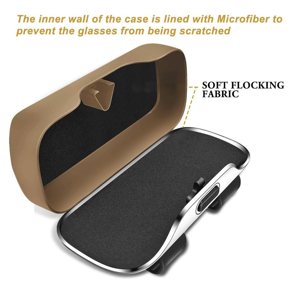 Sunglasses Case for Car Auto Eyeglasses Sun Visor Organizer Case Storage Organizer Automotive Interior Accessories for Vehicle