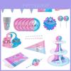 Elegant Baby Gender Reveal Party Decoration Boy Or Girl Disposable Tableware Set