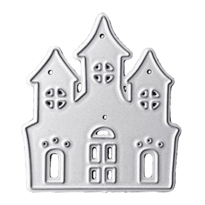 

Christmas Castle Cutter Knife Stencil Cobweb Metal Cutting Dies Funny Decor DIY