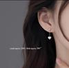 925 Sterling Silver Heart-Shaped Luxury Stud Earrings: Trendy 2023 Spring Design for Women
