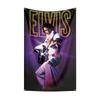 E-Elviss Flag Rock Music Band Banner HD Printing Tapestry Exhibition, Music Band Fans, Garage Decor