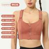 Plus Size Hook And Loop Sports Bra Women High Impact For Gym Running Yoga