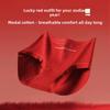 Lady Spring and Autumn New Year Wedding Red Breathable Antibacterial Cotton Crotch Waist Triangle Briefs