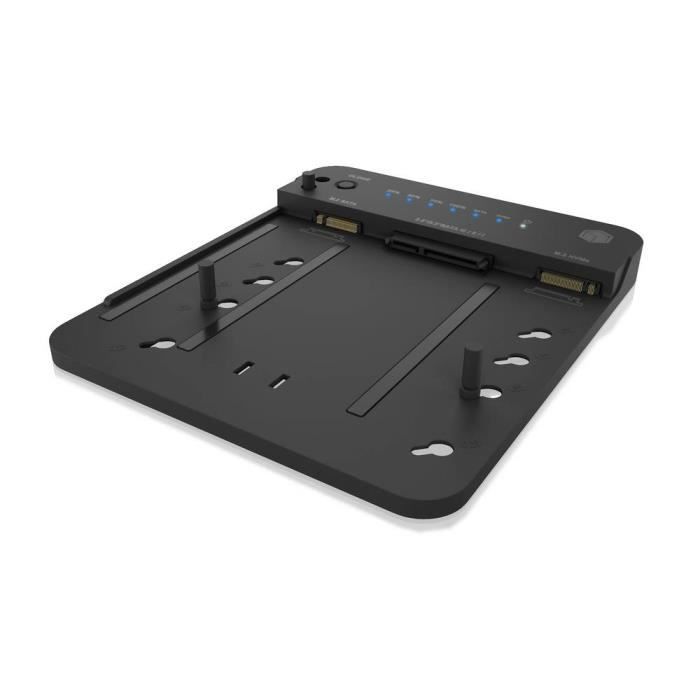 ICY BOX IB-2915MSCL-C31 USB-C® USB 3.2 (Gen 2) M.2 PCIe NVMe, M.2 SATA, SATA I, SATA II, SATA III Station de copiage po