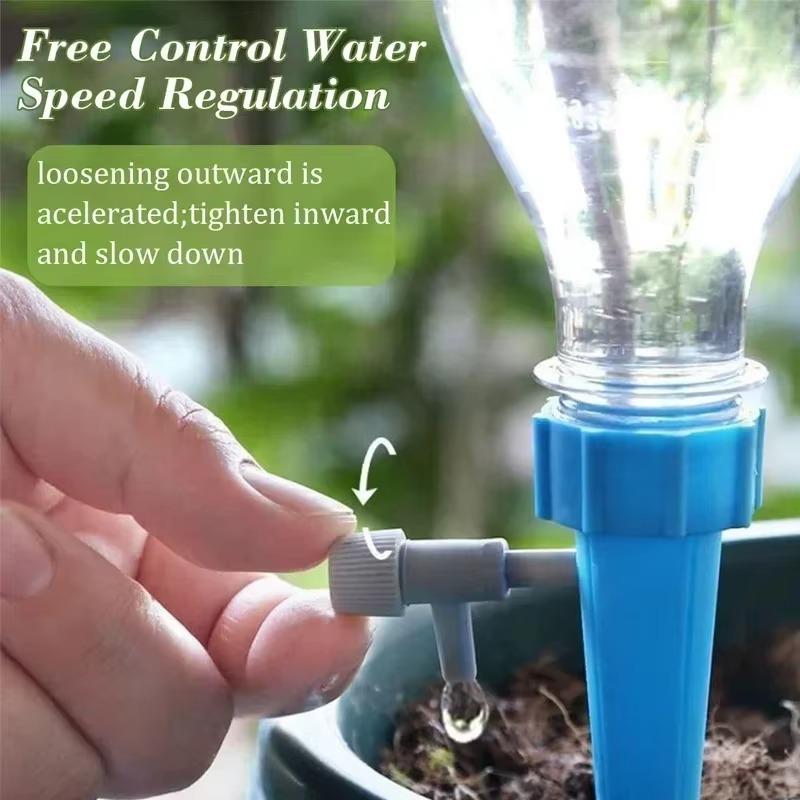 48/12/6pcs Auto Drip Irrigation Watering System Dripper Spike Kits Garden Household Plant Flower Automatic Waterer Tools