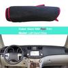 For Toyota Highlander Kluger XU40 2008 - 2012 2013 LHD RHD Rug 2 Layers Dashboard Cover Dash Mat Carpet Cape 2009 2010 2011