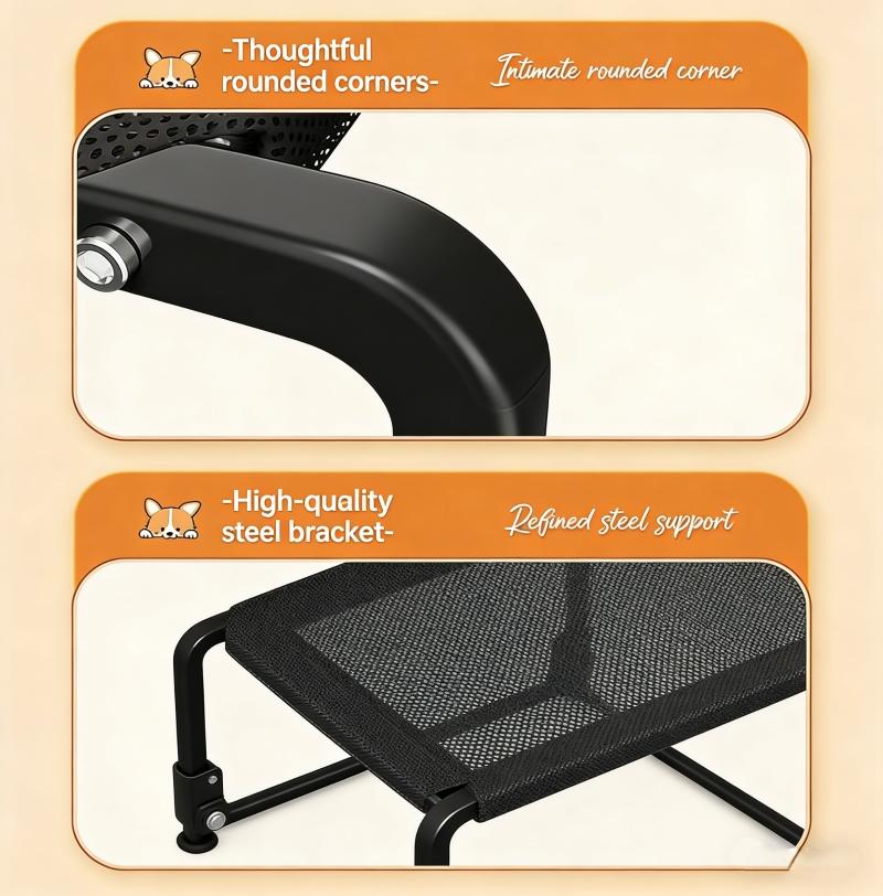 Elevated Dog Bed, All Season Pet Cot, Moisture-Proof, for Large & Small Dogs, Pet Sleeping Mat