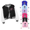 Bambine Ragazze Anime Cartone Animato Cantante POP Super Star Rumi Zoey Mira Stampato Casual Maniche Lunghe Giacca da Baseball Cappotto
