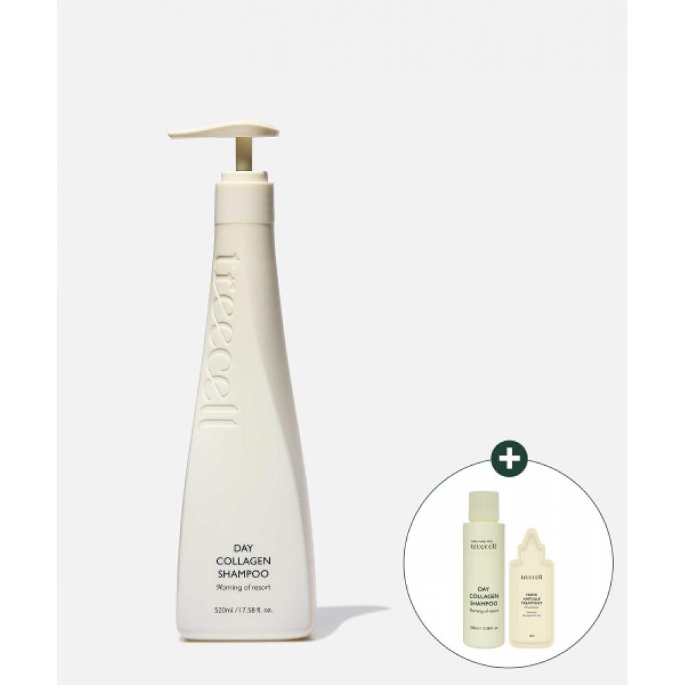 Treecell [Shampoo 100ml+treatment 12ml Extra Gift] Day Collagen Shampoo Morning Of Resort 520ml NONE